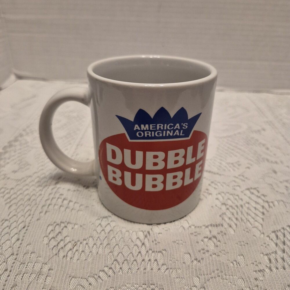 America's Original Dubble Bubble Coffee Cup Mug White